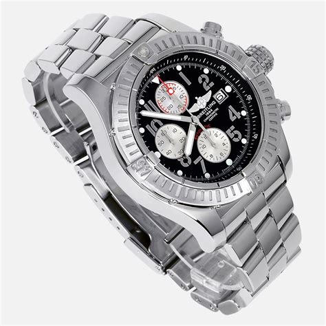 breitling super avenger 48mm chronograph automatic a13370|Breitling super avenger bezel.